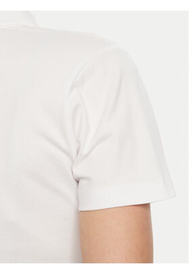 Guess Polo W5RP47 KARS2 Biały Regular Fit. Typ kołnierza: polo. Kolor: biały. Materiał: bawełna