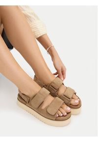 Roxy Sandały CWBEOB-HY22031-3 Beżowy. Kolor: beżowy. Materiał: materiał #8