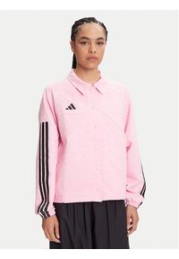 Adidas - adidas Kurtka przejściowa Tiro x Common Goal Coaches JL7648 Różowy Loose Fit. Kolor: różowy. Materiał: syntetyk