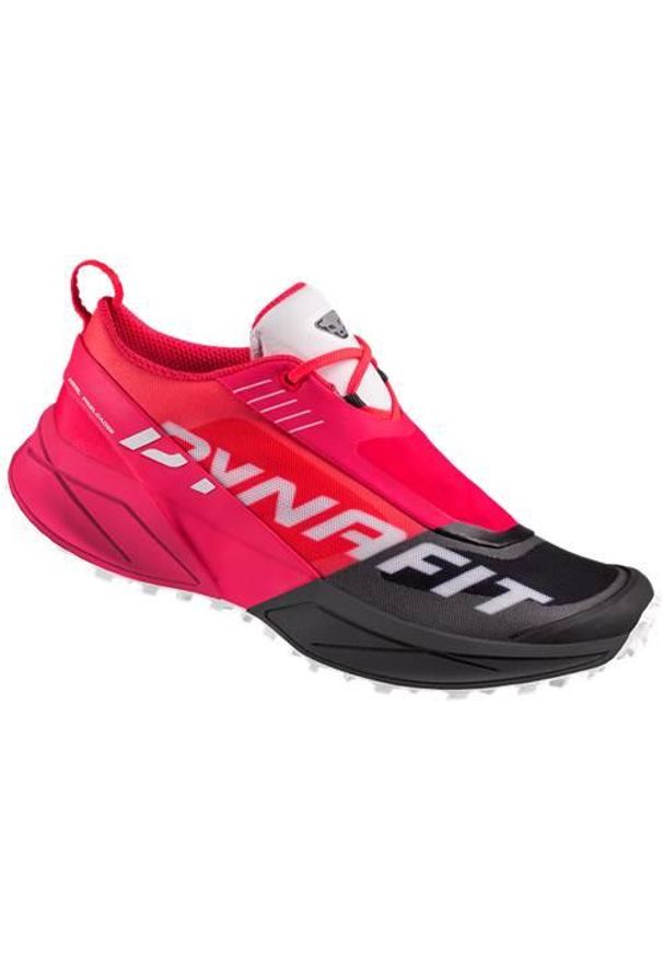 Buty do biegania damskie Dynafit Ultra 100 W. Zapięcie: sznurówki. Kolor: wielokolorowy, różowy, czarny, biały, czerwony. Materiał: syntetyk, materiał. Szerokość cholewki: normalna