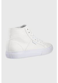 DC trampki damskie kolor biały. Nosek buta: okrągły. Zapięcie: sznurówki. Kolor: biały. Materiał: materiał, guma. Szerokość cholewki: normalna #2