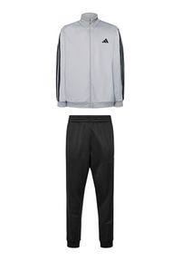 Adidas - adidas Dres Basic 3-Stripes JI8876 Szary Regular Fit. Kolor: szary. Materiał: syntetyk #6
