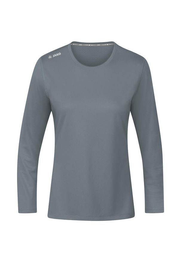 Koszulka damska Jako Run 2.0 manches longues. Kolor: szary. Długość rękawa: długi rękaw. Długość: długie. Sport: bieganie