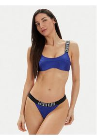 Calvin Klein Swimwear Góra od bikini KW0KW02389 Granatowy. Kolor: niebieski. Materiał: syntetyk #3