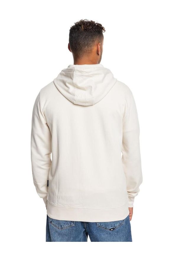 Quiksilver - Bluza na zamek BASIC ZIP Mężczyźni. Kolor: biały. Materiał: tkanina, poliester, bawełna