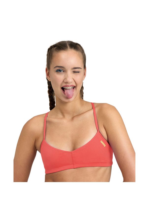 Damski top do kostiumu kąpielowego Arena Live R. Kolor: czerwony, żółty, wielokolorowy