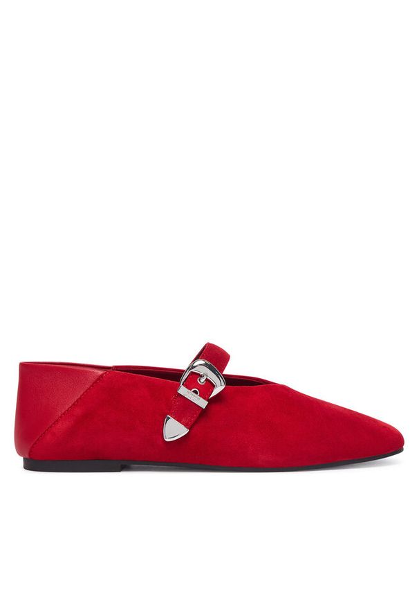 Baleriny Tommy Jeans. Kolor: czerwony