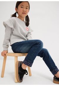 bonprix - Dżinsy ocieplane na podszewce z dżerseju, slim fit. Kolor: niebieski #2