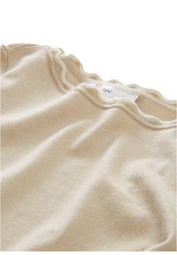 bonprix - Sweter z domieszką jedwabiu. Kolor: beżowy. Materiał: jedwab. Styl: elegancki