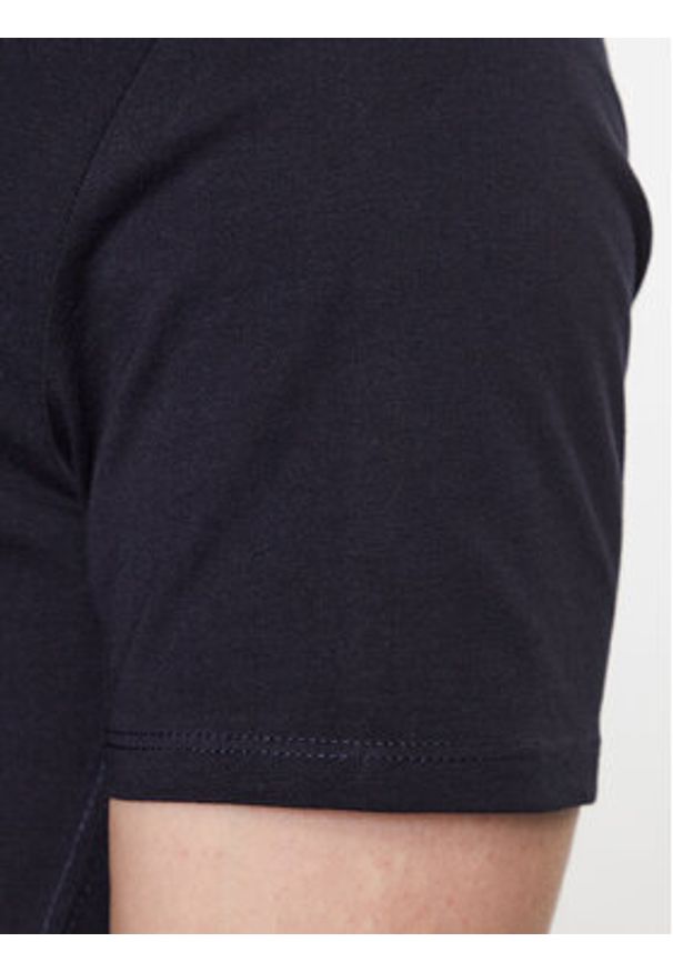 Guess T-Shirt M2YI36 I3Z14 Granatowy Slim Fit. Kolor: niebieski. Materiał: bawełna