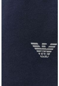 Emporio Armani Underwear - Emporio Armani Szorty piżamowe męskie kolor granatowy wzorzyste. Kolor: niebieski. Materiał: dzianina