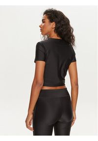 Versace Jeans Couture T-Shirt 76HAH602 Czarny Slim Fit. Kolor: czarny. Materiał: syntetyk #4