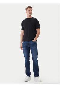 Karl Lagerfeld - KARL LAGERFELD T-Shirt 755047 562235 Granatowy Regular Fit. Typ kołnierza: dekolt w karo. Kolor: niebieski. Materiał: bawełna #3