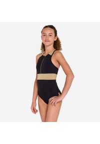 Kostium kąpielowy jednoczęściowy surfingowy dla dzieci Decathlon 900 Calysta. Kolor: czarny #1