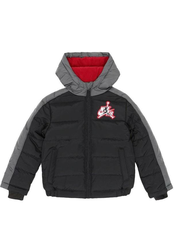 Kurtka zimowa Nike Jordan Jumpman Jr. dla dzieci, czarna, rozmiar 80. Kolor: czerwony, szary, wielokolorowy, czarny. Materiał: puch. Sezon: zima. Sport: narciarstwo