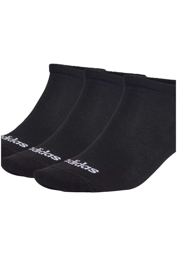 Adidas - Skarpety adidas Thin Linear Low-Cut Socks 3P. Kolor: czarny