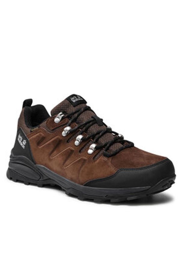 Jack Wolfskin Trekkingi Refugio Texapore Low M 4049851 Brązowy. Kolor: brązowy. Materiał: zamsz, skóra. Sport: turystyka piesza