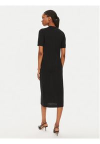 Calvin Klein Sukienka dzianinowa K20K207221 Czarny Slim Fit. Kolor: czarny. Materiał: wełna