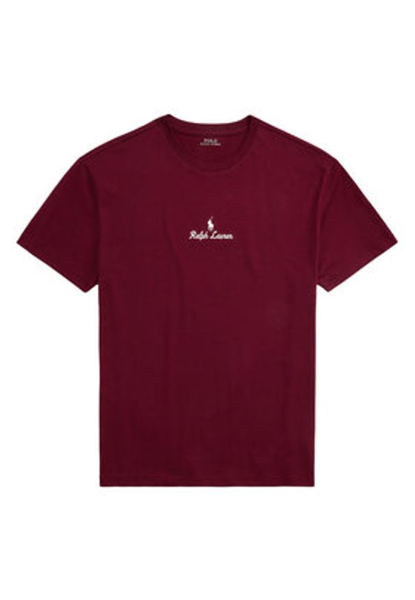 Polo Ralph Lauren T-Shirt 710981370007 Bordowy Classic Fit. Typ kołnierza: polo. Kolor: czerwony. Materiał: bawełna