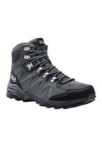 Buty trekkingowe męskie Jack Wolfskin Refugio Texapore Mid. Kolor: wielokolorowy, szary, czarny