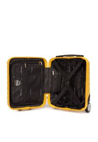 Wittchen - Walizka kabinowa z ABS-u z żebrowaniem żółta. Kolor: żółty. Styl: elegancki #7