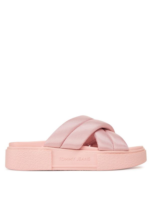 Klapki Tommy Jeans. Kolor: różowy