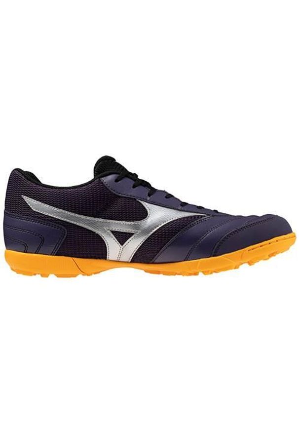 Buty piłkarskie męskie Mizuno Morelia Sala Club Tf. Zapięcie: sznurówki. Kolor: szary, wielokolorowy. Materiał: syntetyk, materiał. Szerokość cholewki: normalna. Sport: piłka nożna
