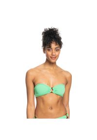 Roxy - Góra od stroju kąpielowego ROXY Color Jam Bandeau. Kolor: zielony