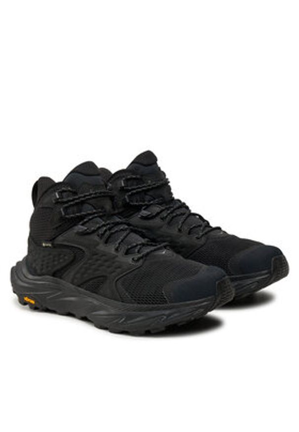 HOKA - Hoka Trekkingi Anacapa 2 Mid GTX GORE-TEX 1141633 Czarny. Kolor: czarny. Materiał: materiał. Technologia: Gore-Tex. Sport: turystyka piesza