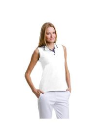 GAMEGEAR - Koszulka Polo Bez Rękawów Kustom Kit ® Ladies Proactive. Typ kołnierza: polo. Kolor: biały, wielokolorowy, niebieski. Długość rękawa: bez rękawów
