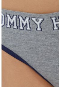 TOMMY HILFIGER - Tommy Hilfiger Figi kolor szary. Kolor: szary. Materiał: materiał, włókno #5