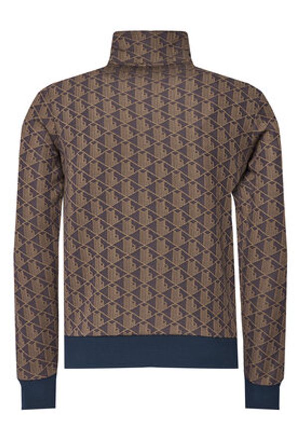 Lacoste Bluza SH1368 Brązowy Regular Fit. Kolor: brązowy. Materiał: syntetyk, bawełna