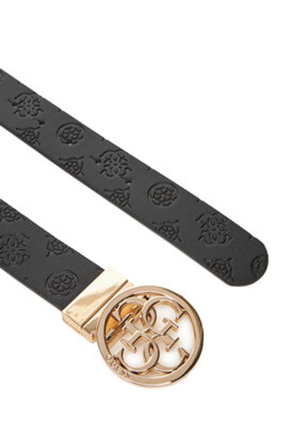 Guess Pasek Damski BW9253 P5335 Czarny. Kolor: czarny. Materiał: skóra