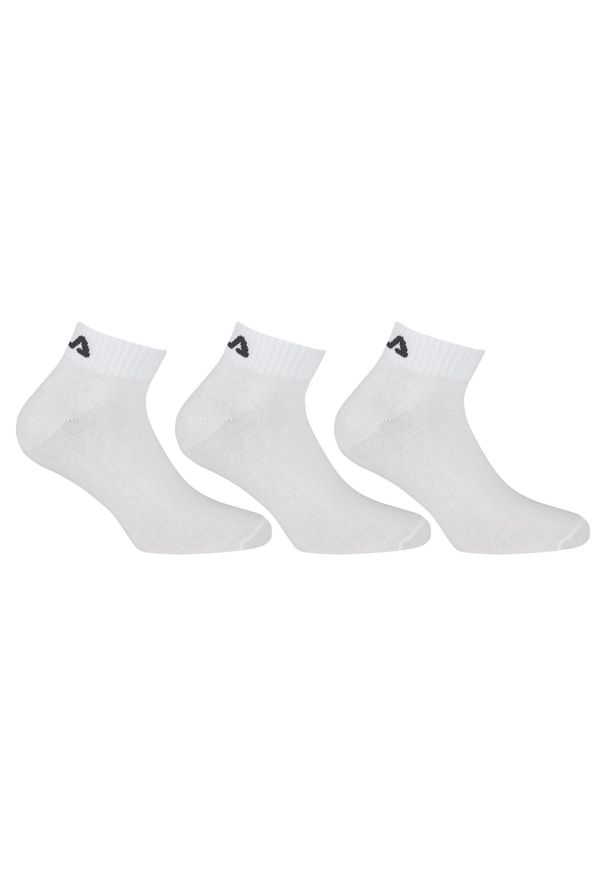 Skarpetki Unisex Fila 3 Pary - Komfort i Styl. Kolor: biały. Materiał: elastan, poliester, bawełna