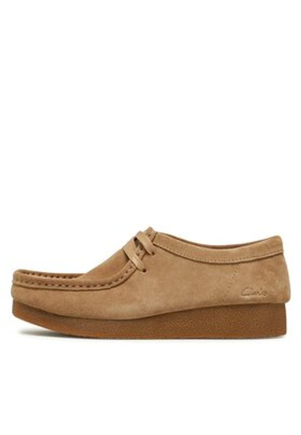 Clarks Półbuty WallabeeEvoSh 261747474 Beżowy. Kolor: beżowy. Materiał: skóra, zamsz