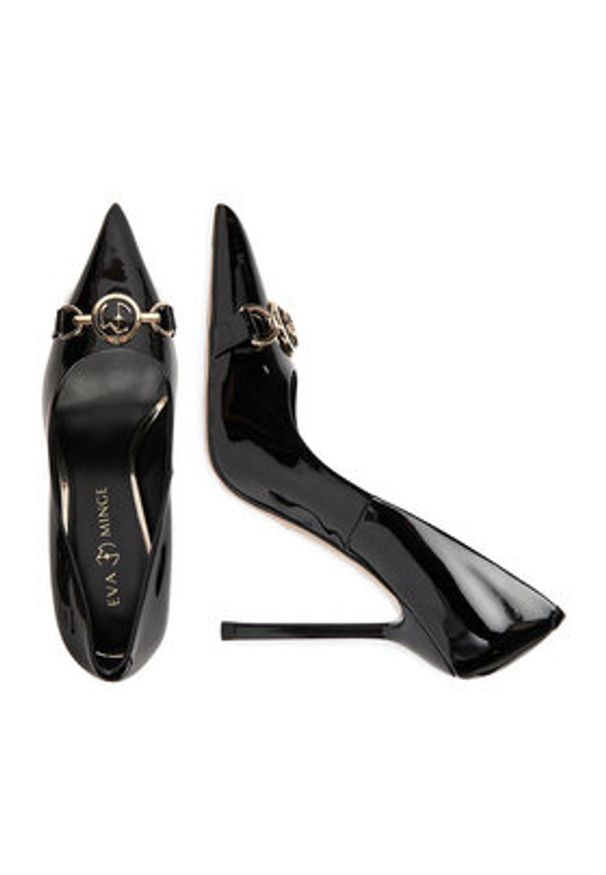 Eva Minge Szpilki EO-NOVA-1677-13-3 Czarny. Kolor: czarny. Materiał: skóra, syntetyk. Obcas: na szpilce