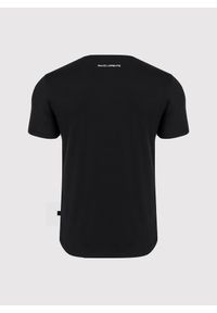 Pako Lorente - PAKO LORENTE – Czarny gładki T-shirt Basic. Kolor: czarny, niebieski, biały. Materiał: bawełna, elastan. Długość rękawa: krótki rękaw. Długość: krótkie. Wzór: gładki. Styl: klasyczny