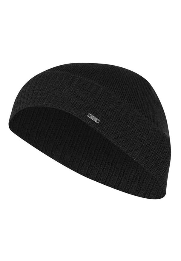 Szara czapka EM Men's Accessories na zimę, elegancka