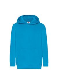 FRUIT OF THE LOOM - Bluza Z Kapturem Dla Dzieci. Typ kołnierza: kaptur. Kolor: niebieski