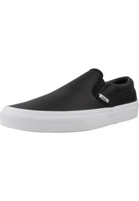 Tenisówki Vans Model Classic Slip-on Kolor Czarny. Zapięcie: bez zapięcia. Kolor: czarny. Materiał: tkanina, skóra