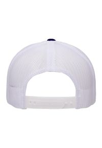 FLEXFIT - Retro 5 Panel Two Tone Trucker Cap. Kolor: biały, niebieski, wielokolorowy. Styl: retro