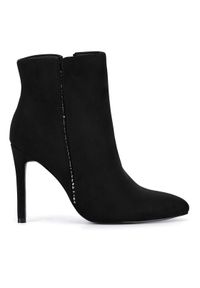 DeeZee Botki WYL2979-39 Czarny. Kolor: czarny. Materiał: materiał