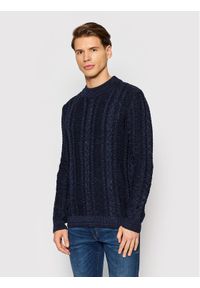 Jack&Jones PREMIUM Sweter Albert 12192509 Granatowy Regular Fit. Kolor: niebieski. Materiał: bawełna #1