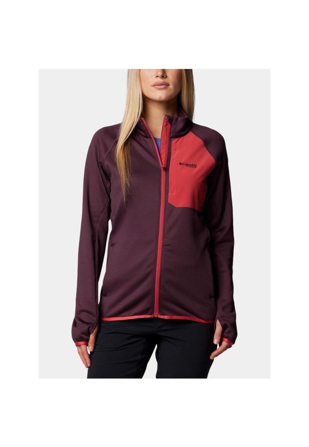 columbia - Bluza Polarowa Damska Columbia Triple Canyon Grid. Kolor: czerwony. Materiał: polar. Sport: turystyka piesza