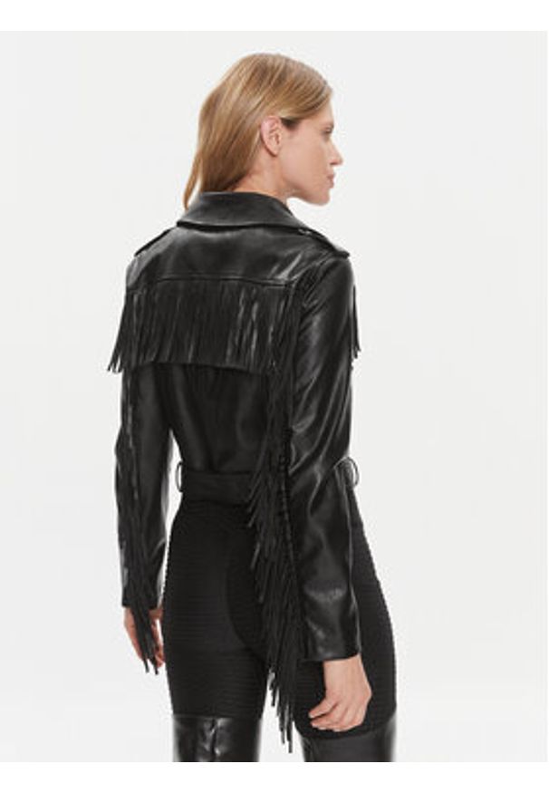 Liu Jo Kurtka z imitacji skóry WA4020 E0887 Czarny Regular Fit. Kolor: czarny. Materiał: skóra