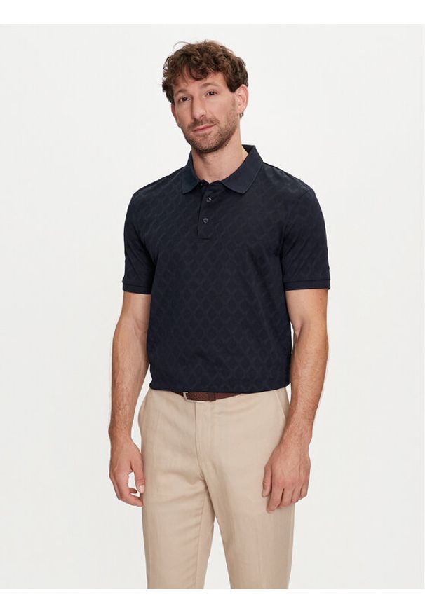 JOOP! Polo 17 JJ-11Blake 30042435 Czarny Modern Fit. Typ kołnierza: polo. Kolor: czarny. Materiał: bawełna