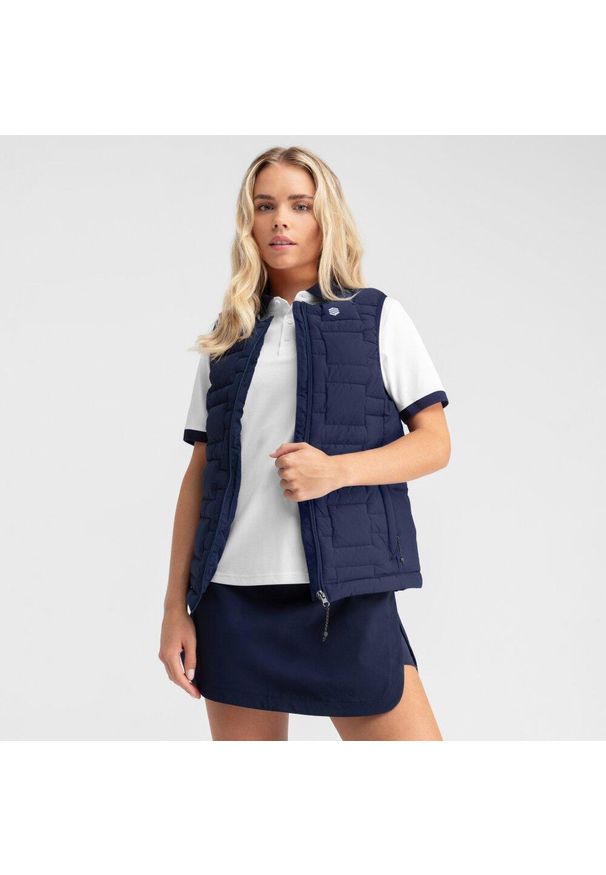 SIROKO - Kamizelka golfowa damska Royal-W ocieplana. Typ kołnierza: golf. Kolor: niebieski. Sport: golf