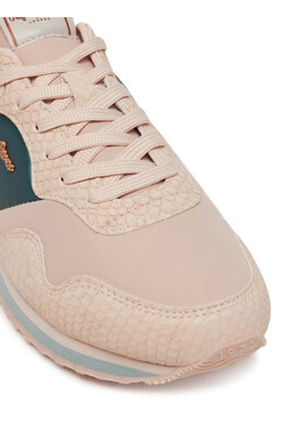 Pepe Jeans Sneakersy London Mix PLS40044 Różowy. Kolor: różowy. Materiał: skóra
