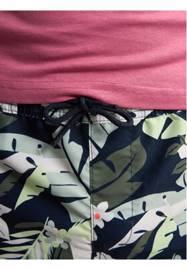 Petrol Industries Szorty kąpielowe M-1050-SWS960 Zielony Regular Fit. Kolor: zielony. Materiał: syntetyk