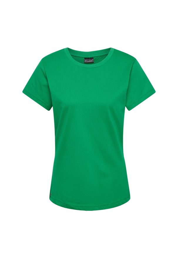 Koszulka damska Hummel Red Basic. Kolor: zielony. Materiał: bawełna. Sport: fitness